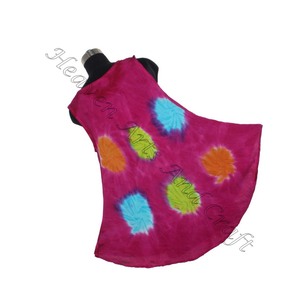 New Arrival Shiny Rayon Woven Tie Dye Printed Fabric <b>Dress</b> for Women <b>Long</b> Maxi Sleeveless Tie Dye Sexy Party Style - Product Image 6