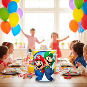 Vasos Desechables de Mario Bros de 250 ml para Fiestas, Paquete de 8 Unidades - Product Image 3