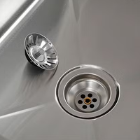 Restaurantuitrusting Industriële Dubbele Tafel RVS 201/304 Zwaarbelastbaar Corrosiebestendig Gepolijste Afwerking Keuken