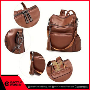 Vente chaude de haute qualité en cuir véritable sac de sport nouveau Design sac de voyage à la mode pour les femmes fermeture à glissière - Product Image 4