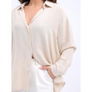 Camisa de Lino 6808-SIKAGO Estilo Casual con Elemento de Moda Sencillo - Product Image 1