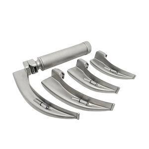 Ensemble de laryngoscope à fibre optique Macintosh pour diagnostic ORL, instrument chirurgical manuel en acier inoxydable - Product Image 6