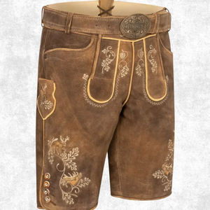 Pantalones cortos tradicionales alemanes Lederhosen Oktoberfest para hombre proveedor OEM personalizado al por mayor para pedidos personalizados de marca - Product Image 3