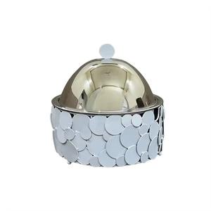 Blue Design Silver Chafing Dish with Round Lid for Wedding Party <b>Buffet</b> Hot Food Serving and <b>Table</b> Display Wholesale From India - Product Image 1