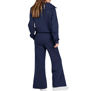 Ensemble de survêtement 2 pièces pour femme, collection automne, respirant, taille élastique, en Spandex/Polyester, tenue de yoga et mode 2026 - Product Image 6