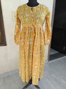 Robes en coton de qualité supérieure pour femmes, avec des imprimés forestiers indiens faits à la main, en tissu naturel confortable, pour la vente en gros mondiale - Product Image 3