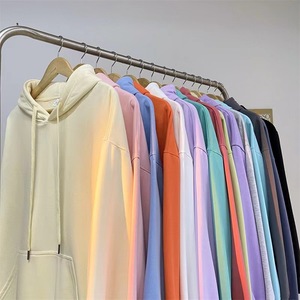 เสื้อสเวตเตอร์มีฮู้ดสำหรับผู้ชายไซส์ใหญ่พิเศษเสื้อสเวตเตอร์ผ้าฝ้ายพิมพ์โลโก้ตามสั่ง - Product Image 1