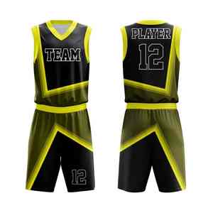 Conjunto de uniforme de baloncesto transpirable para jóvenes y adultos hecho de poliéster de control de humedad de secado rápido para mayor comodidad y estilo - Product Image 1