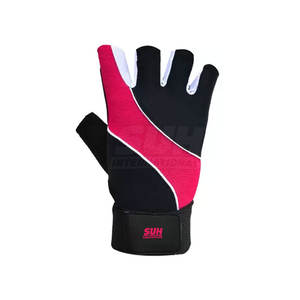Gants de sport et de fitness unisexes en cuir, demi-doigts, légers, respirants, design personnalisé, qualité supérieure, fabriqués au Pakistan, parmi les plus vendus - Product Image 2