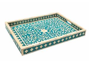 ถาดเสิร์ฟกระดูกคุณภาพสูงขนาดใหญ่สำหรับโรงแรม งานฝังกระดูกแบบโบราณ ดีไซน์ทันสมัยสำหรับใช้ในบ้าน สีและรูปทรงปรับแต่งได้ สวยงามมาก - Product Image 6