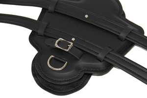 Sangle de cheval islandaise goujon en cuir noir et marron durable équestre frotter international personnalisable couleur Logo Design - Product Image 5