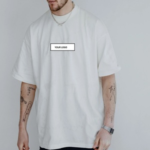 Camiseta de hombre OEM con logotipo personalizado de peso pesado Vintage de marca transpirable de secado rápido al por mayor Camiseta de manga corta para hombre Camiseta unisex - Product Image 2
