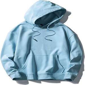 Pulls à capuche 100% coton pour hommes Saison d'hiver Techniques d'impression numérique Teint uni - Product Image 2