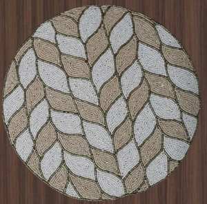 <b>Beaded</b> <b>Placemat</b> Handmade Round Charger for Luxury Dining & Holiday Decor Unique Piece Handmade <b>Beaded</b>, <b>Placemat</b>, Housewarming - Product Image 3