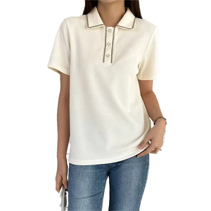 2025 Casual transpirable Mujer Polo camisa entrenamiento moda y uso de trabajo Golf mujeres precio al por mayor Jogging Shirt - Product Image 1