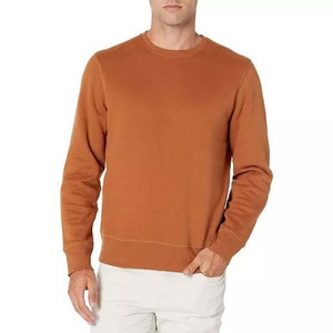 Sudaderas de lana de algodón de alta calidad con logotipo personalizado, sudaderas con capucha de cuello redondo de gran tamaño para hombre, conjunto de sudaderas básicas personalizadas, sudadera - Product Image 1
