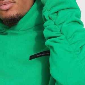 Survêtement pour homme avec broderie sur le devant et le dos, manches imprimées, effet délavé, doublure en polaire, capuche amovible, 2026 - Product Image 6