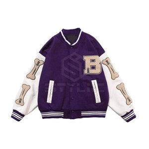 Le Pakistan fabrique des vestes d'hiver personnalisées avec broderie en chenille Vestes légères de haute qualité avec broderie en chenille - Product Image 1
