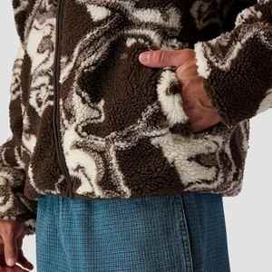 Cómoda chaqueta de lana para hombre, diseño térmico transpirable con cremallera perfecto para senderismo, esquí y actividades al aire libre. - Product Image 5