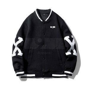 Best Price <b>Letterman</b> <b>Jackets</b> For Men High Quality Cotton Wool Long Sleeves Contrasting Color <b>Jacket</b> For Men - Product Image 1
