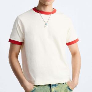Camiseta de Hombre de Estilo Minimalista, Favorita de los Compradores, al por Mayor, Color Sólido, Algodón, Informal, Proveedor de Marca Privada - Product Image 1