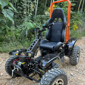 Trottinette électrique à 4 roues, moteur 6000W | Trottinette électrique tout terrain tout terrain pour adultes avec pneus de pelouse, vitesse de 75 km/h - Product Image 4