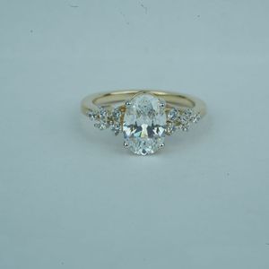 Luxury Lab Grown <b>Diamond</b> Ring Oval Cut VS1 IGI SGL Certified Gold Rose Gold Silver Engagement Wedding <b>Jewelry</b> Wholesale Supplier - Product Image 6