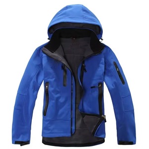 Veste softshell imperméable pour hommes, vêtements tactiques d'extérieur, veste d'hiver coupe-vent de camping et de pêche personnalisée - Product Image 2