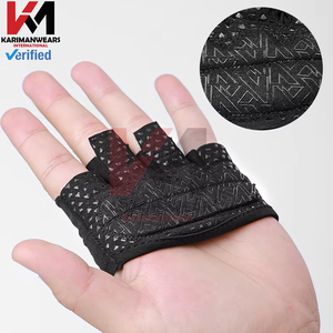 Guantes de Entrenamiento de Cuero para Levantamiento de Pesas, Protección de Palmas para Hombres y Mujeres, Guantes de Gimnasio con Agarre Fuerte para Levantamiento de Pesas y Dominadas - Product Image 1