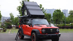 Tente <span class=keywords><strong>de</strong></span> toit en aluminium imperméable pour <span class=keywords><strong>voiture</strong></span> tout-terrain, camping-car, camping-car, quatre saisons, double couche, ouverture automatique rapide - Product Image 2