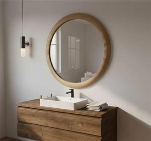 Miroir mural décoratif en bois de qualité export pour l'entrée, projets de décoration intérieure et accents muraux disponibles au meilleur prix - Product Image 3