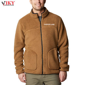 VIKY INDUSTRIES-chaqueta polar con cremallera personalizada, abrigo de lana Sherpa de último diseño, para invierno - Product Image 2