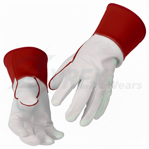Guantes de Seguridad de Cuero Vacuno Resistentes para Soldadura Tig/Mig, Resistentes al Calor y a los Cortes, Guantes de Trabajo Industriales - Product Image 3