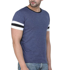 Camiseta para hombre de algodón de alta calidad camiseta personalizada Crew Fitness serigrafía impresa con etiqueta bordada de microfibra - Product Image 3