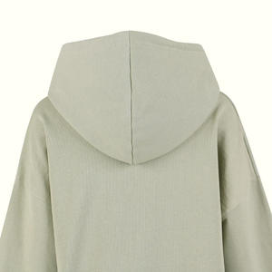 Sweat à capuche personnalisé printemps et automne 480gsm poids lourd 100% coton pull unisexe ourlet côtelé sweats à capuche - Product Image 3