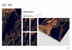 Carreaux en porcelaine super noir à haute brillance 600x1200mm, surface polie de qualité supérieure pour sols et murs - Product Image 3