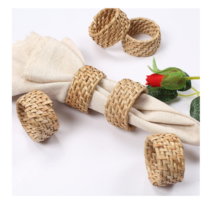 Rond de serviette paramètres de table durables ronds de serviette décoratifs pour anniversaire mariage restaurant rond de serviette - Product Image 6