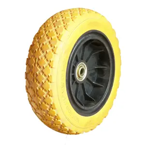 Made in Vietnam 10in 300-6 Flat Free, Hand Truck All Purpose Utility Tire for caster hand truck trolley dolly generator