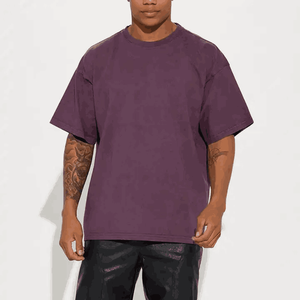 T-shirt pour homme en coton 430 g/m², coupe régulière, style hip-hop, écologique, avec épaules tombantes et design streetwear - Product Image 2