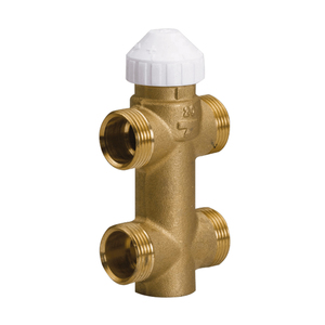 Válvula de control roscada de tres vías y 4 puertos Watts (by-pass interno) para sistemas de agua y HVAC, OEM disponible, Kvs5.2 PN16 DN25, 2 años de garantía - Product Image 1