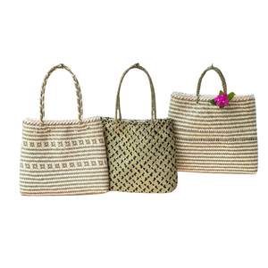 Bolsa artesanal tradicional de Vietnam, bolsa natural hecha a mano para regalos, comestibles, viajes y exhibición de decoración del hogar - Product Image 3