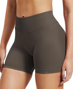 Mayorista Transpirable Cómodo Mujer Color Sólido Cintura Alta Push Up Deportes Personalizado Gimnasio Deporte Fitness Entrenamiento Sin Costuras - Product Image 3