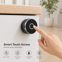 Serrure électronique sans clé à empreinte digitale pour armoire métallique ou en bois, batterie CR2450, fournisseur d'usine OEM, vente en gros