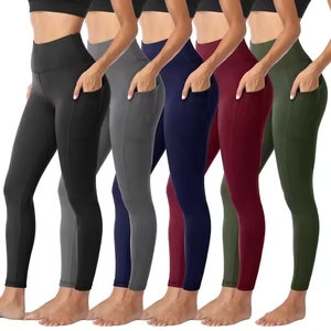 High Quality <b>Cool</b> Fabric Butt Lifting Leggings De Yoga High Waist Fitness Yoga Pants Gym Tights Leggings 2024 for Women Push up - Product Image 4