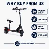 Scooter Eléctrico Plegable de 48V 500W, 8.5 Pulgadas, Doble Suspensión, Scooter Eléctrico para Adultos, Batería de Litio, OEM