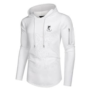 Nuevo diseño superventas hombres Fitness sudaderas con capucha bajo MOQ venta al por mayor hombres Fitness sudaderas con capucha para la venta en línea - Product Image 2