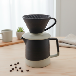 Juego de Cafetera y Filtro de Porcelana Duradero de Primera Calidad Multiusos 3461008SETS-0.4 para Amantes del Café - Product Image 4