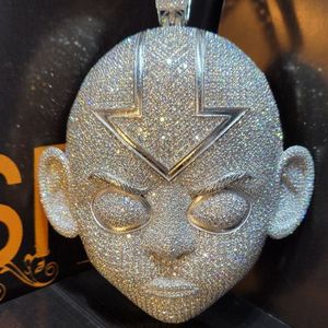 Pendentif en moissanite plaqué or 14 carats en argent 925 de luxe personnalisé, design romantique pour unisexe, cadeaux pour occasions spéciales, accents de cristal - Product Image 1