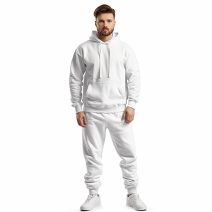 Ensemble de survêtement décontracté pour homme - Écologique, léger, respirant, séchage rapide, sweat-shirt et pantalon de survêtement, vêtements de sport d'hiver - Product Image 5
