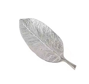 Elegante diseño de hoja moderno duradero de acero de aluminio para servir frutero multiusos para cocina, comedor o decoración - Product Image 1